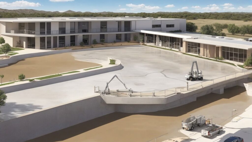Detailed showcase of a successful concrete coating project in Austin.
