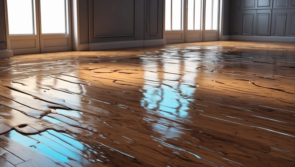 Modern high-tech coatings applied to a previously damaged floor, showcasing transformation.